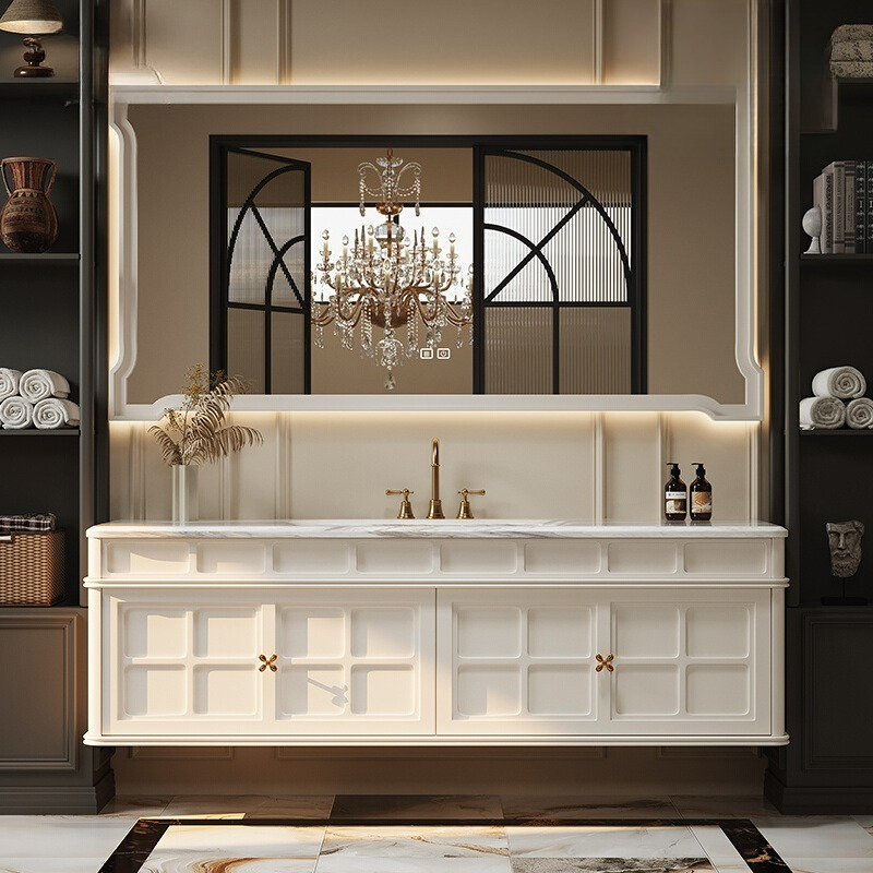 Luxury Skincare & Spa Reviews - Französischer Retro-Badezimmerschrank, Dekorationen, Display, trendiger, platzsparender