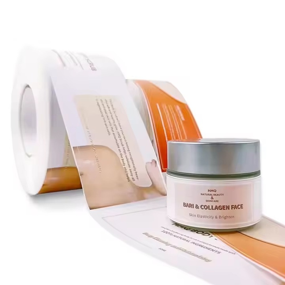 Luxury Skincare Jars - Benutzerdefinierte Luxus-Vinyl-Etiketten | Wasserdichter Logo-Druck |