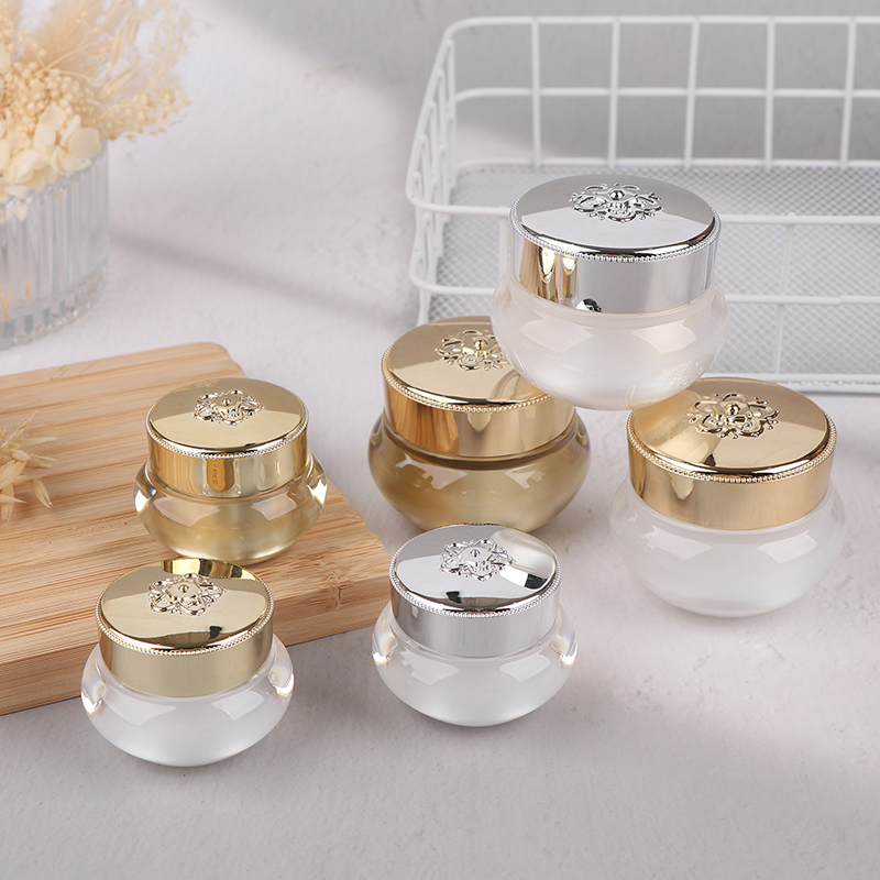 Luxury Skincare Containers - Leere Acryl-Reise-Cremetiegel 5/10/20g Nachfüllbare Flaschen Make-up-Behälter