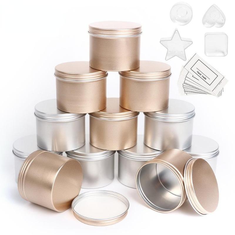 Luxury Skincare Jars - 5 Stück luxuriöse Kerzengläser mit Deckel,