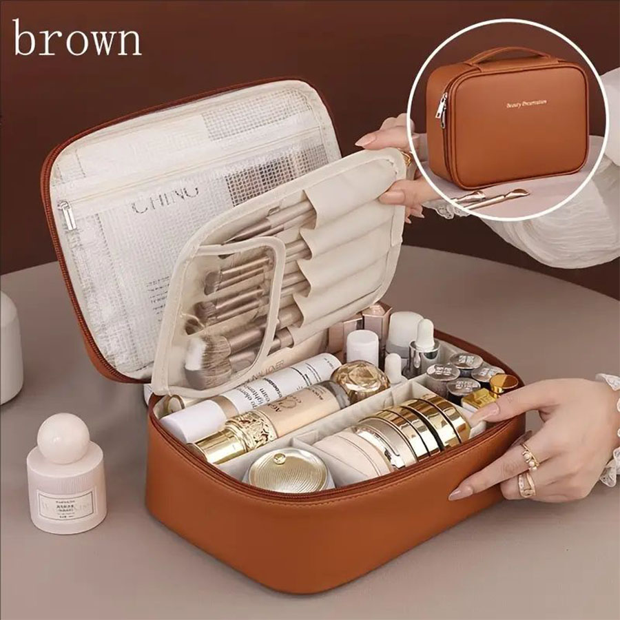 Luxury Skincare Containers - Neue Kosmetiktasche für Damen, tragbare Aufbewahrungstasche,