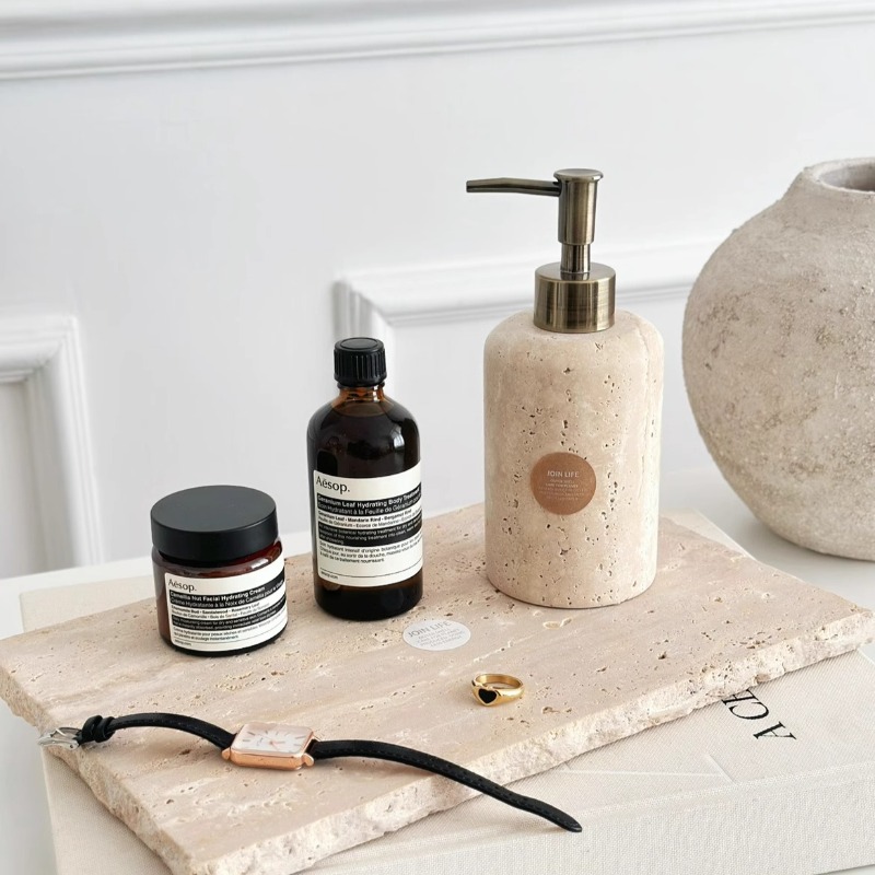 Lotionspender aus Naturstein,  – Luxury Skincare Jars Bewertung und Preis
